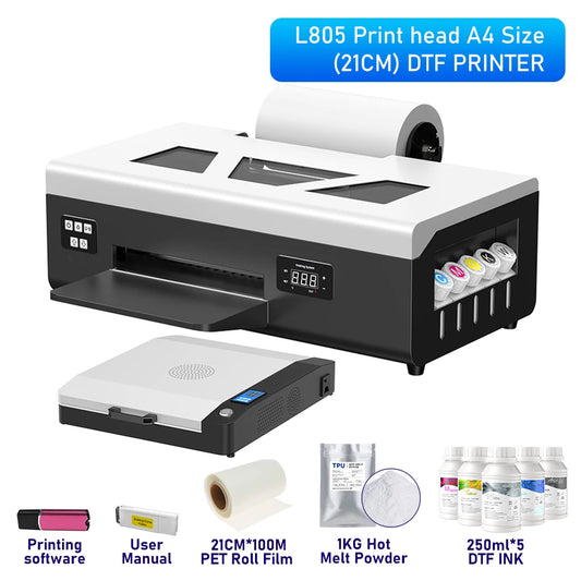 A3 DTF Printer L805/XP600 Impresora A3 DTF Printing Machine Direct to Film T-Shirt Printers DTF Printers For T-Shirt Hoodies
