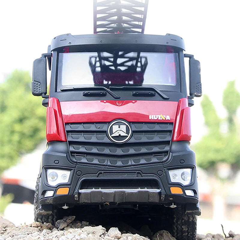 US Stock 1561 HUINA 1/14 RC Firefighter Truck RTR RC Fire Truck Toy Sprayable Scaling Ladder Light Sound RC Car Outdoor Toy
