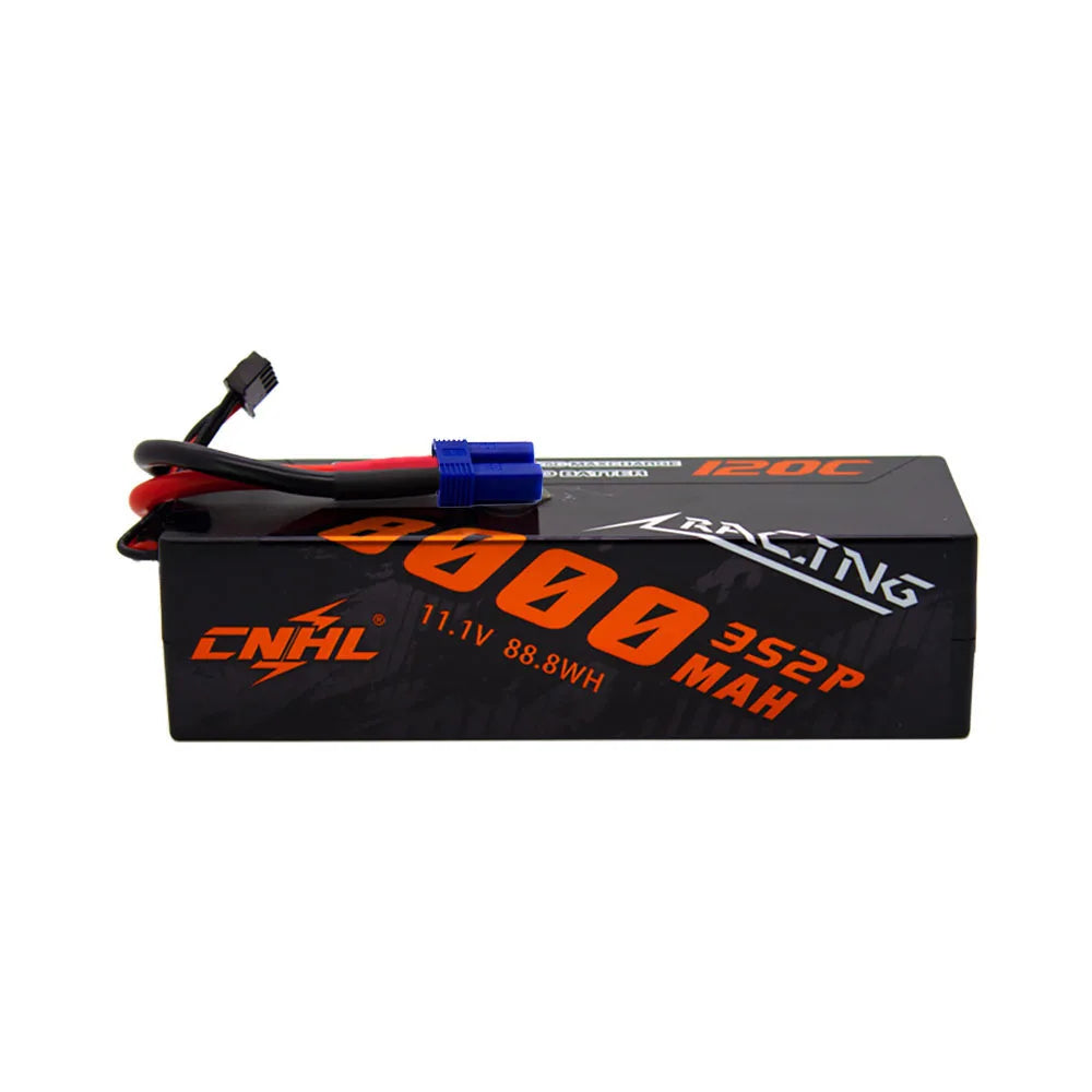 CNHL 3S 4S Lipo Battery 5600mAh 6600mAh 8000mAh 11.1V 14.8V 120C Hard Case With T EC5 Plug For RC Car Boat Truck Vehicle Truggy