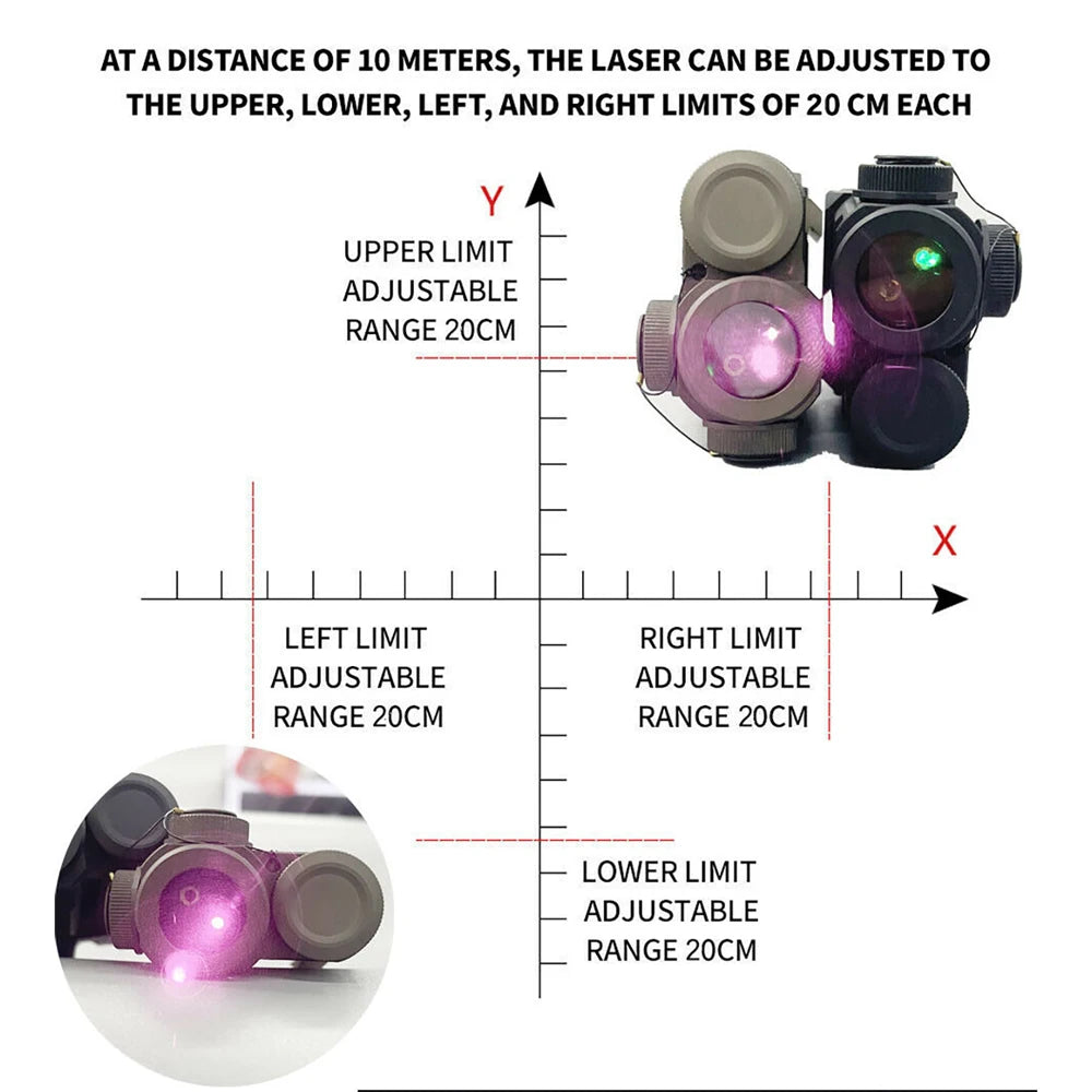 Green Laser&Infrared IR 850NM Night Vision Flashlight, Aluminum Alloy Torch Remote Control Switch, Night Hunting;Outdoor Camping