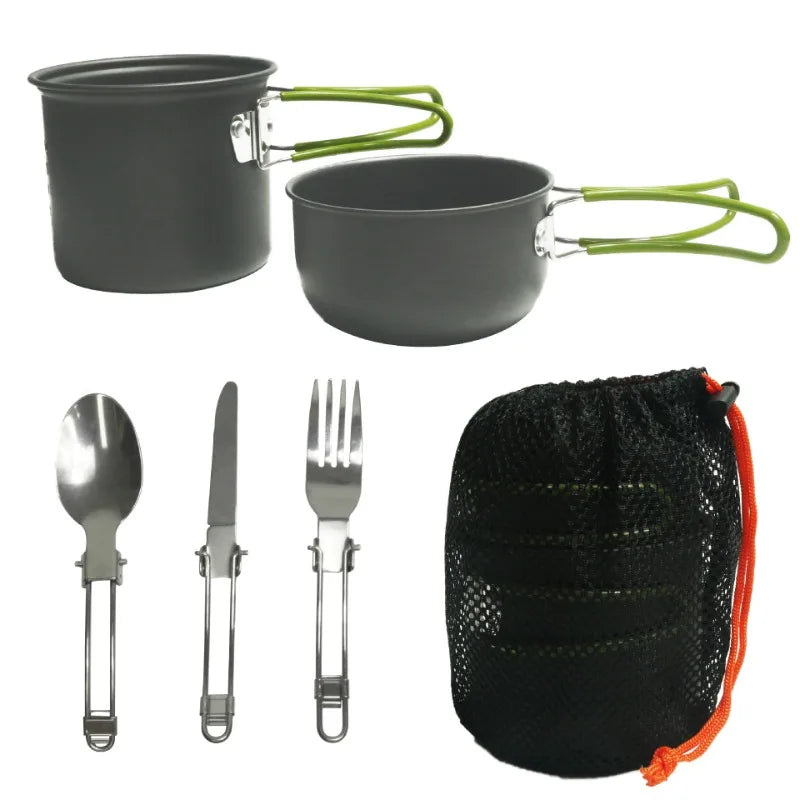 Outdoor Products, Hot Sale, Outdoor Jacket Pot, 1-2 People, Portable Camping Cookware, Tableware