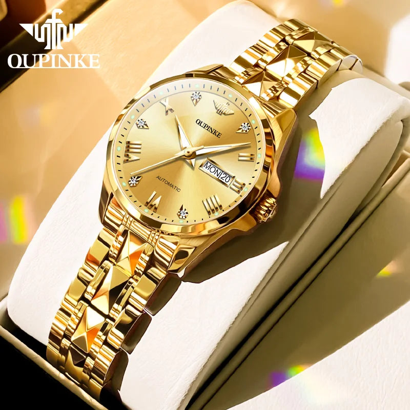 OUPINKE 3171 Fashion Ladies Watches Bracelet Set Box Automatic Mechanical Watch for Women Date Brand Original  Luxury Wristwatch