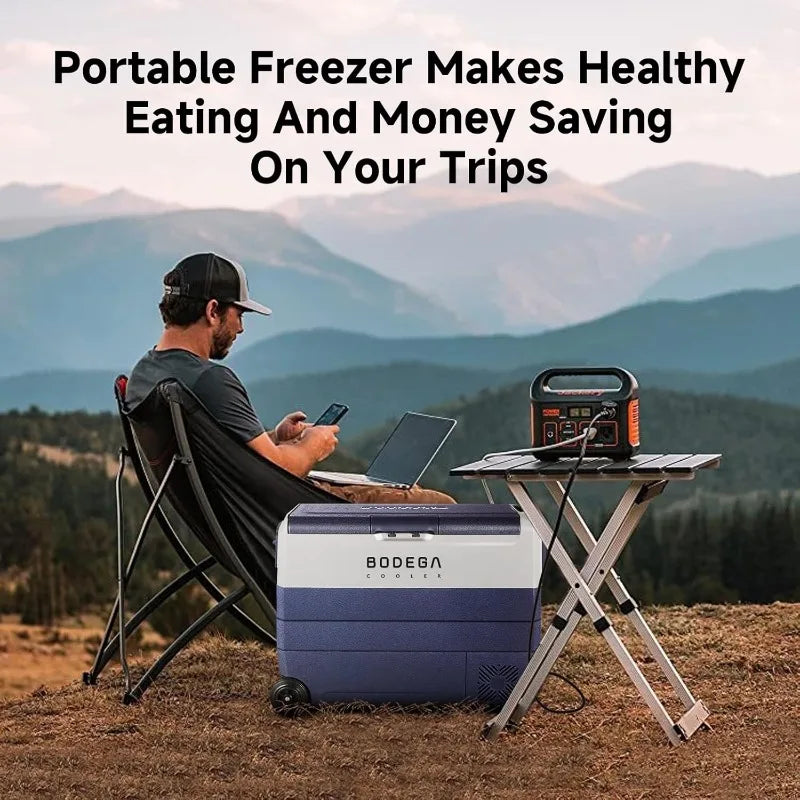 BODEGACOOLER 12 Volt Refrigerator,64 Quart Car Fridge Dual Zone WIFI APP Control,60L Portable Refrigerator Freezer, -4℉-68℉