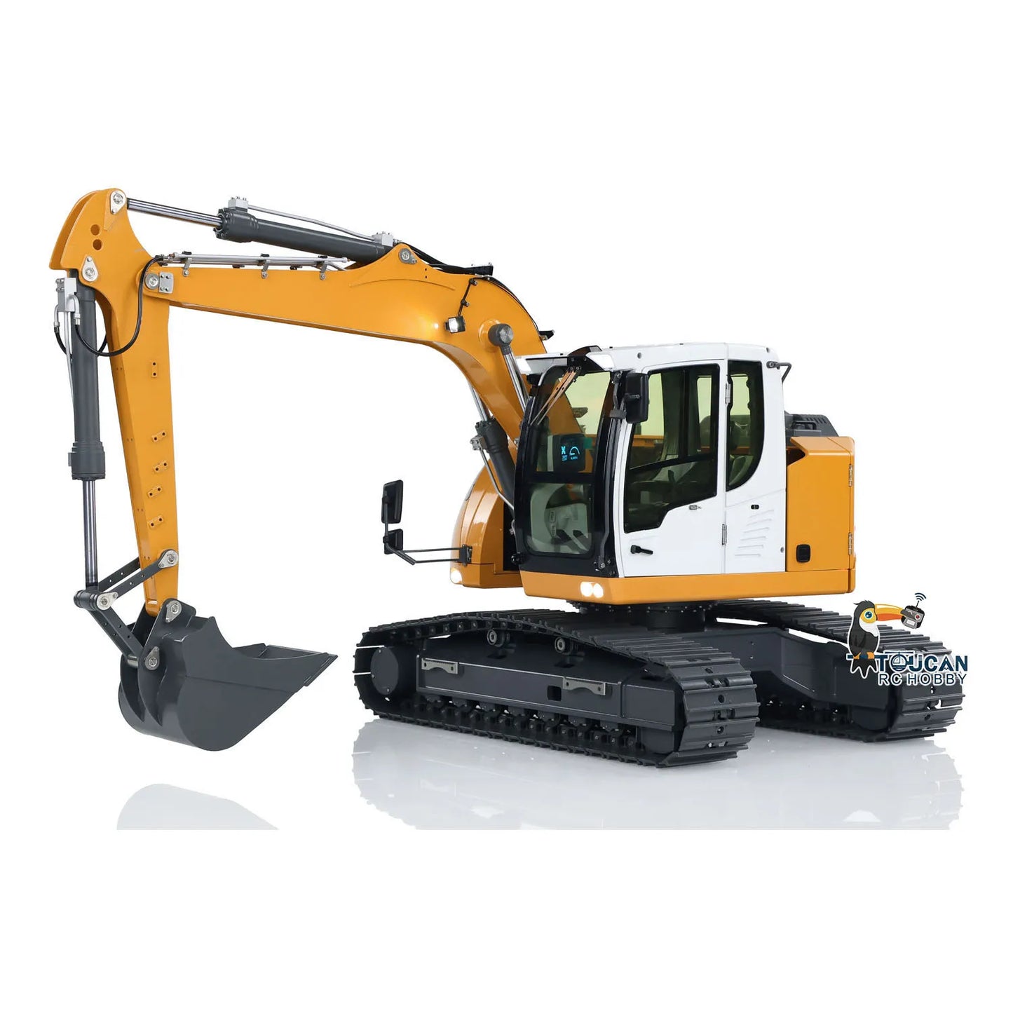 1/14 RC Hydraulic Excavator R920 JDM-208 Metal Remote Control Digger Model with Sound for Kids Adults Construction Toy