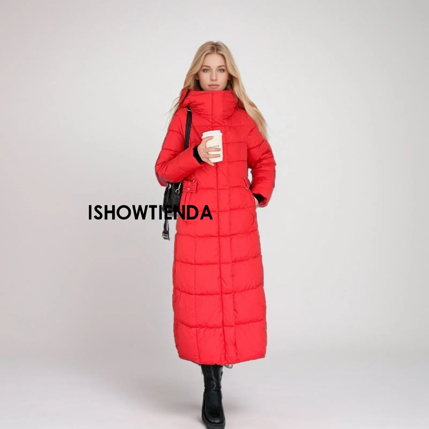 Black Winter Coat 2024 New Women's Thick Cotton Parka Jacket Korean Oversized Loose Hooded Coats Female Casual Long Overcoat
