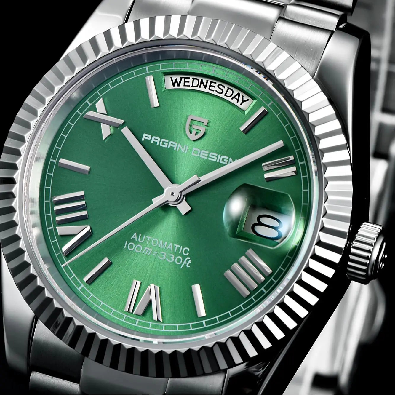 Pagani Design ST16 Green Automatic Mechanical Mens Watch