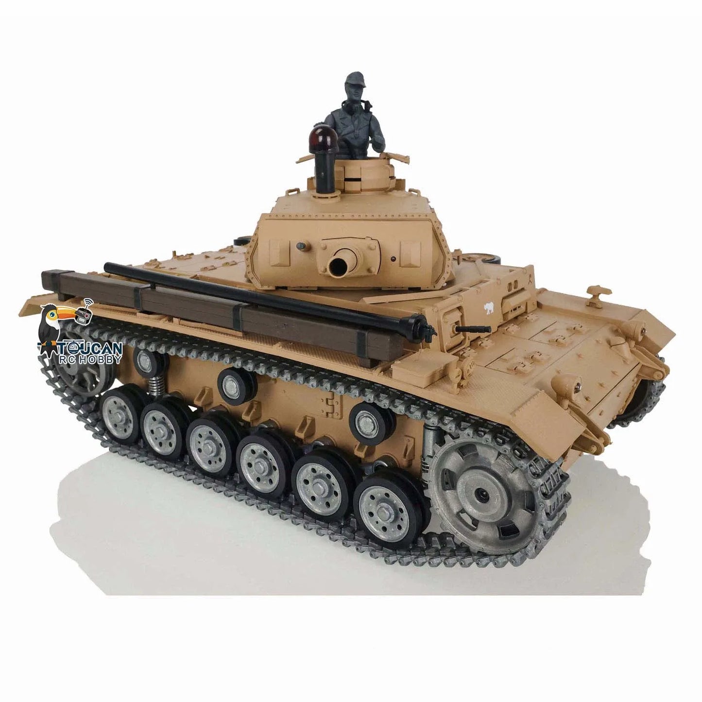 Henglong 7.0 1/16 RTR RC Tank German Panzer III H 3849 Upgraded Metal Tracks Remote Control Model for Military Fans