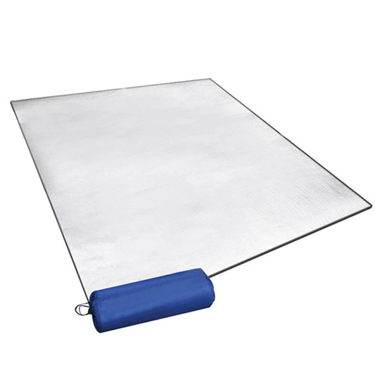 Waterproof Camping Mat Aluminum Foil Pad Double-Sided Outdoor Floor Mat 78x78in with Storage Bag for Outdoor Beach Parks