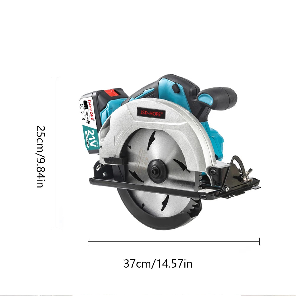 Brushless lithium electric circular saw 7 inch rechargeable portable woodworking saw stone cutting machine flip disc cutting saw