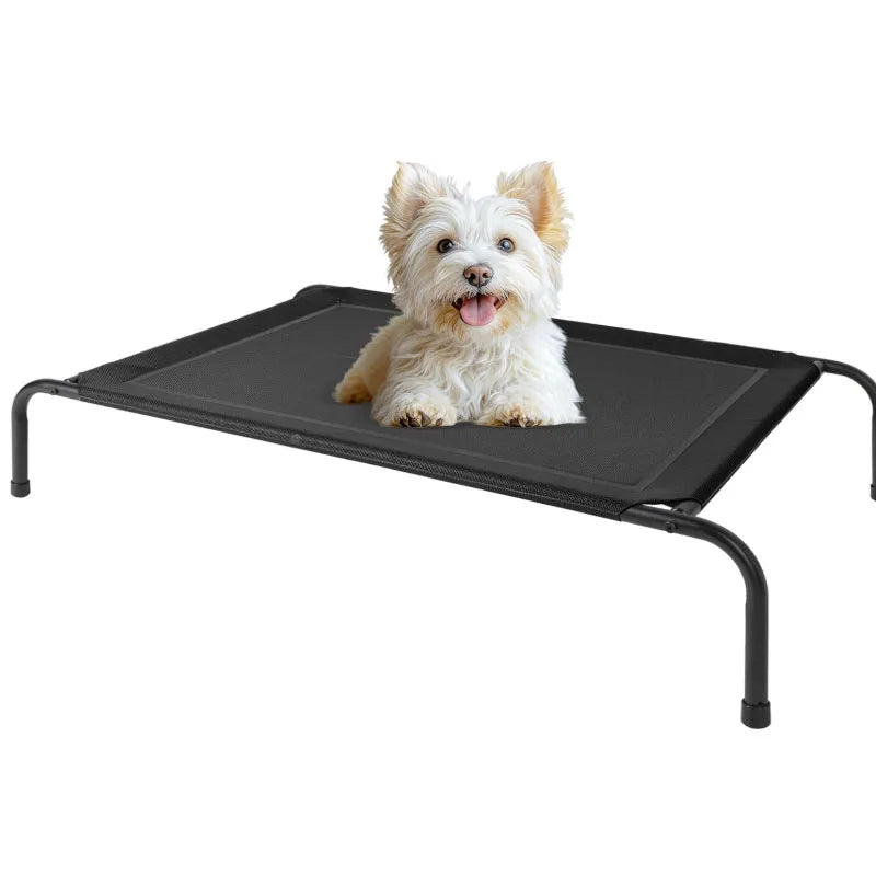 Cooling Elevated Dog Bed Outdoor Raised Portable Dog Cot Beds No-Slip Feet Durable Portable Pet Hammock Bed,
