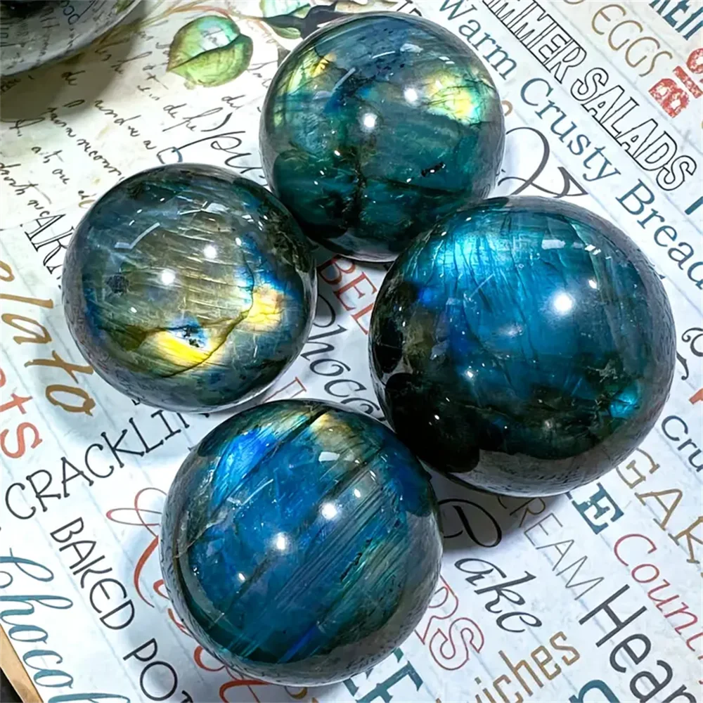 1pc astonishing blue light violet tourmaline crystal ball - natural quartz ball, used for home decoration,