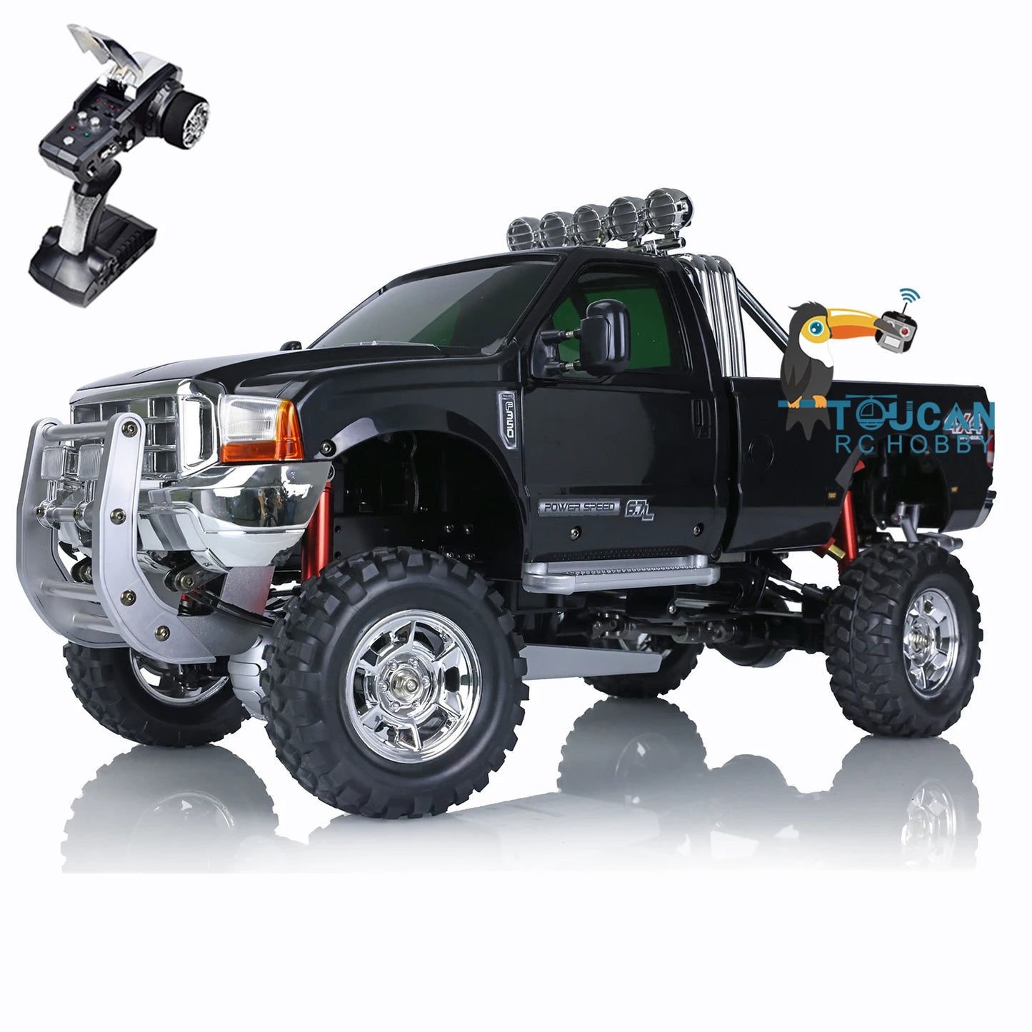1/10 HG P410 RC Pickup Truck 4*4 Rally Racing Crawler Car 2.4G Radio Motor ESC Remote Control Vehicle for Off-road Hobbyists