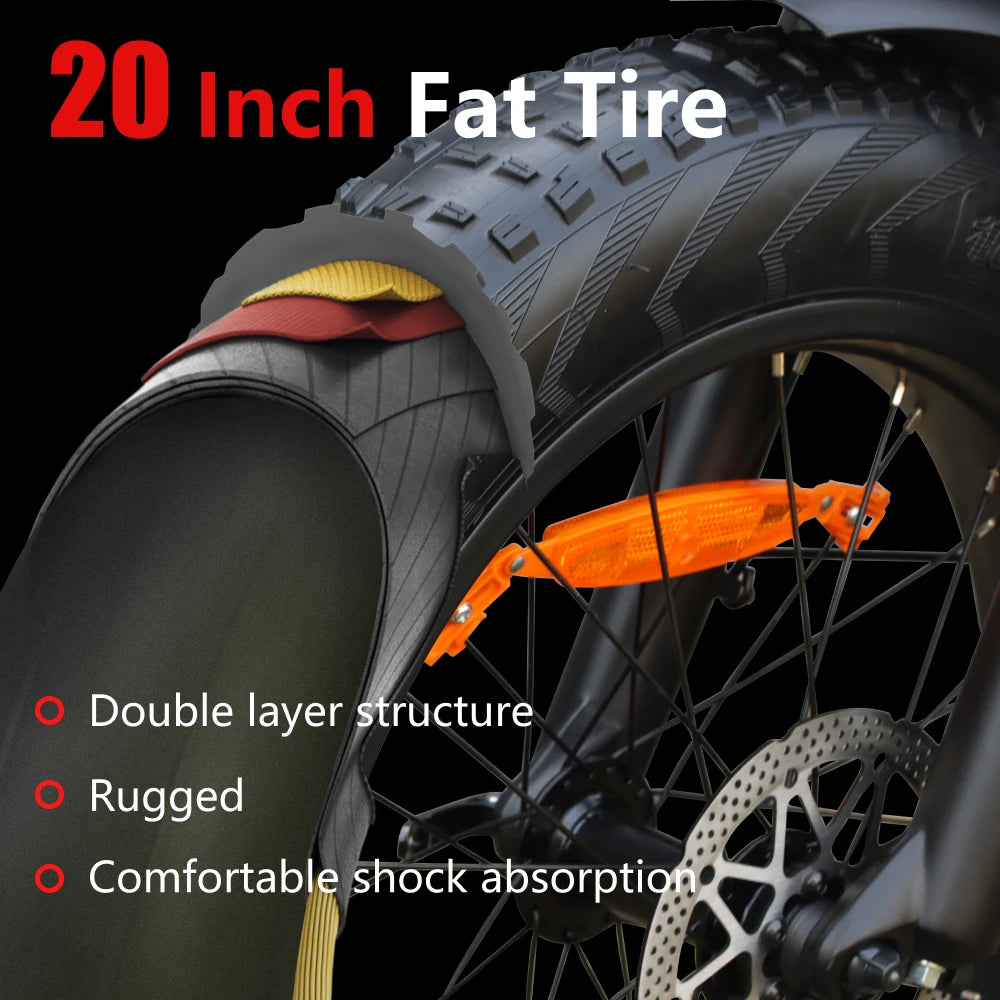 HUANCI Q3 electric bike 48V 20AH electric bikes 20 Inch ebike for adults Mountain e bike Electric Bike Electric Bicycle ebikes