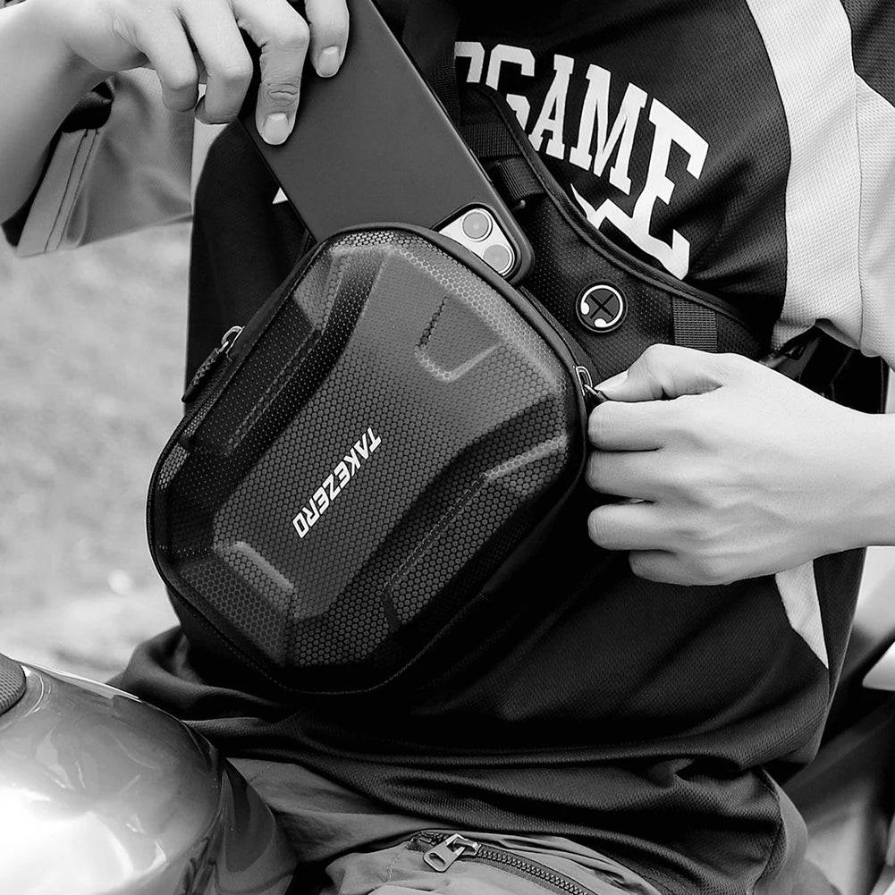 EVA Hard Shell Leg Bag Motorcycle Waist Bag Hip Bum Pack Leg Side Bag Waterproof Motorcycle Bag Backpack Outdoor Riding Cycling