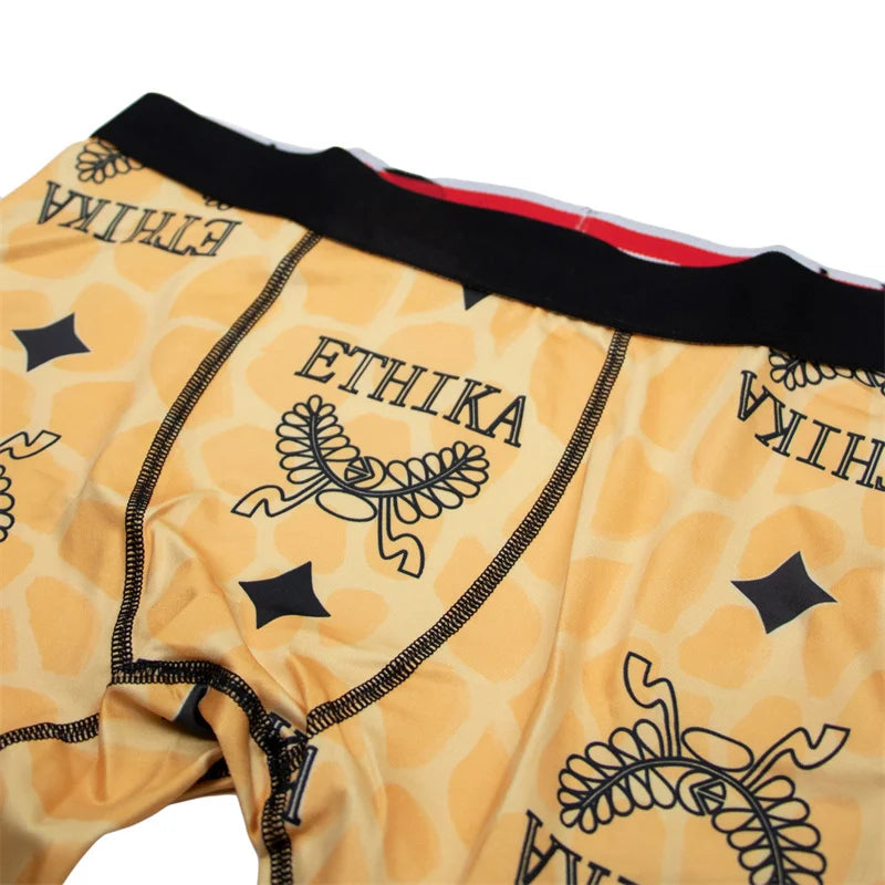 5Pcs Men Underwear Boxers Print Man Panties Lingerie Men Underpants Boxershorts Trunks Plus Size Breathable Seamless Men's Boxer