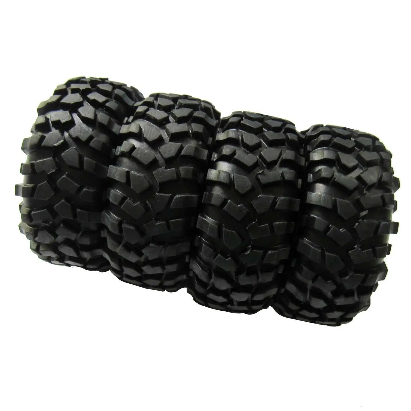 12mm Hex Hub Wheel Rim & Tires Tyre for 1/10 Off-Road RC Rock Buggy Truck 4pcs
