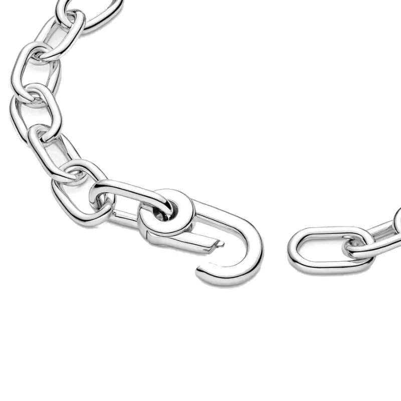 Pulsera de Lujo Plata de Ley 925 Original para Mujer – Compatible con Cuentas Redondas Finas, Joyería 2025