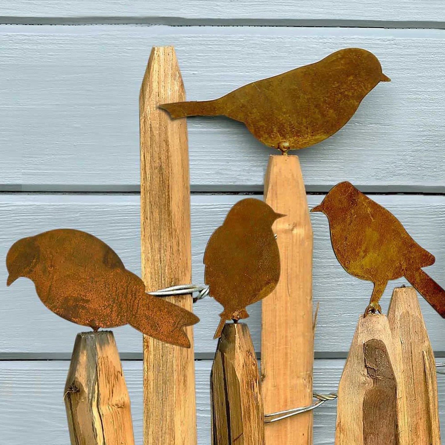 Iron Animal Garden Statues Landscaping Decorations Aging Resistance Waterproof Yard Lawn Sculptures Gifts