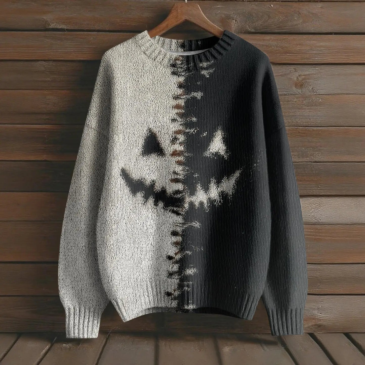 Long Sleeve Pullover Sweaters For Women O Neck Casual Cute Printing Knit Oversized Sweater Winter Clothes Woman Pulls Femmes