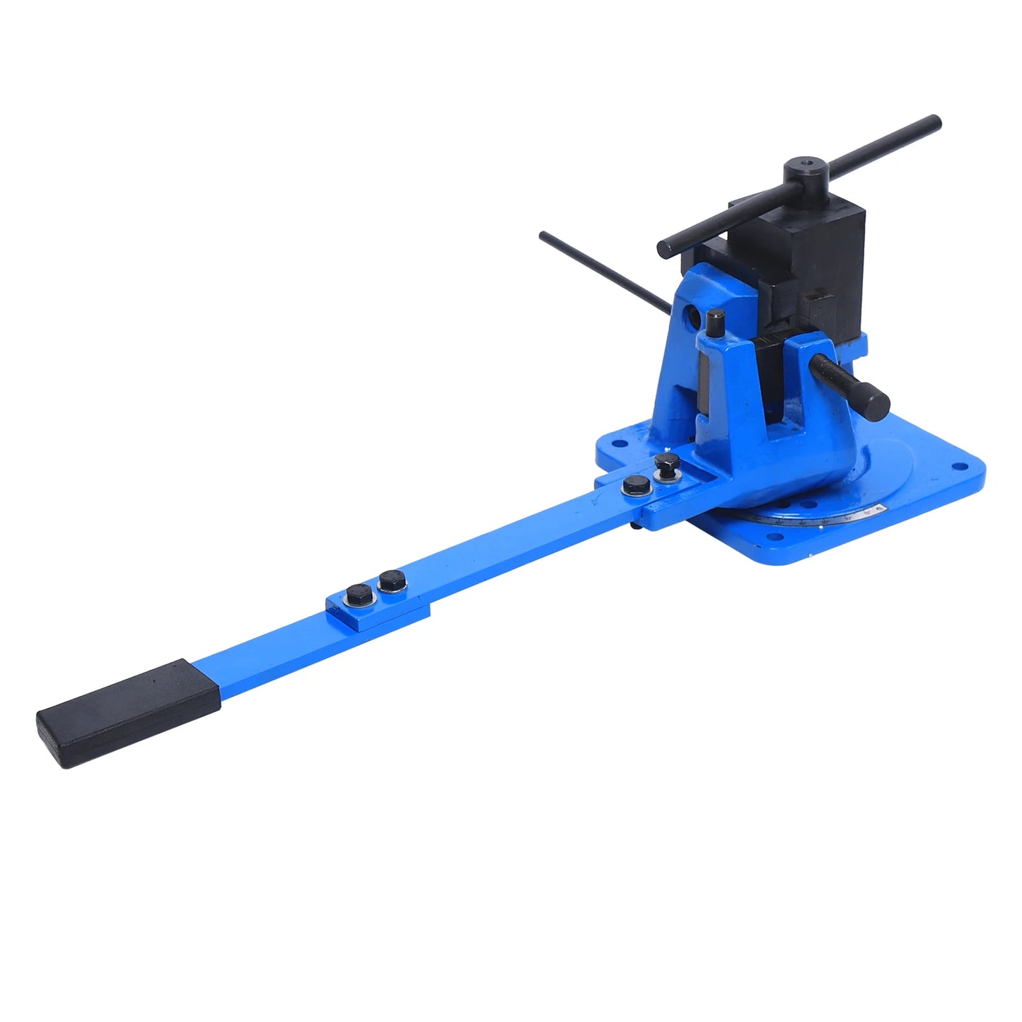 120° Angle Manual Metal Bender 100x10mm Flat Steel 20mm Round Steel Cast Iron Bending Tool for Workshop/Home Durable Efficient