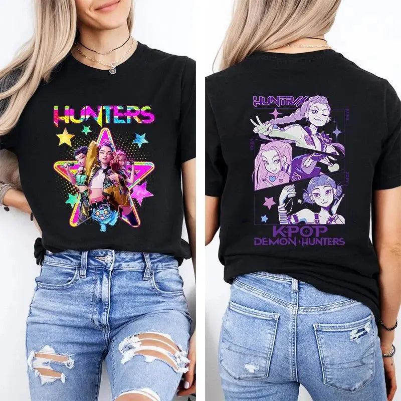 Cotton T Shirt Women Round Neck Short Sleeve Casual Tops