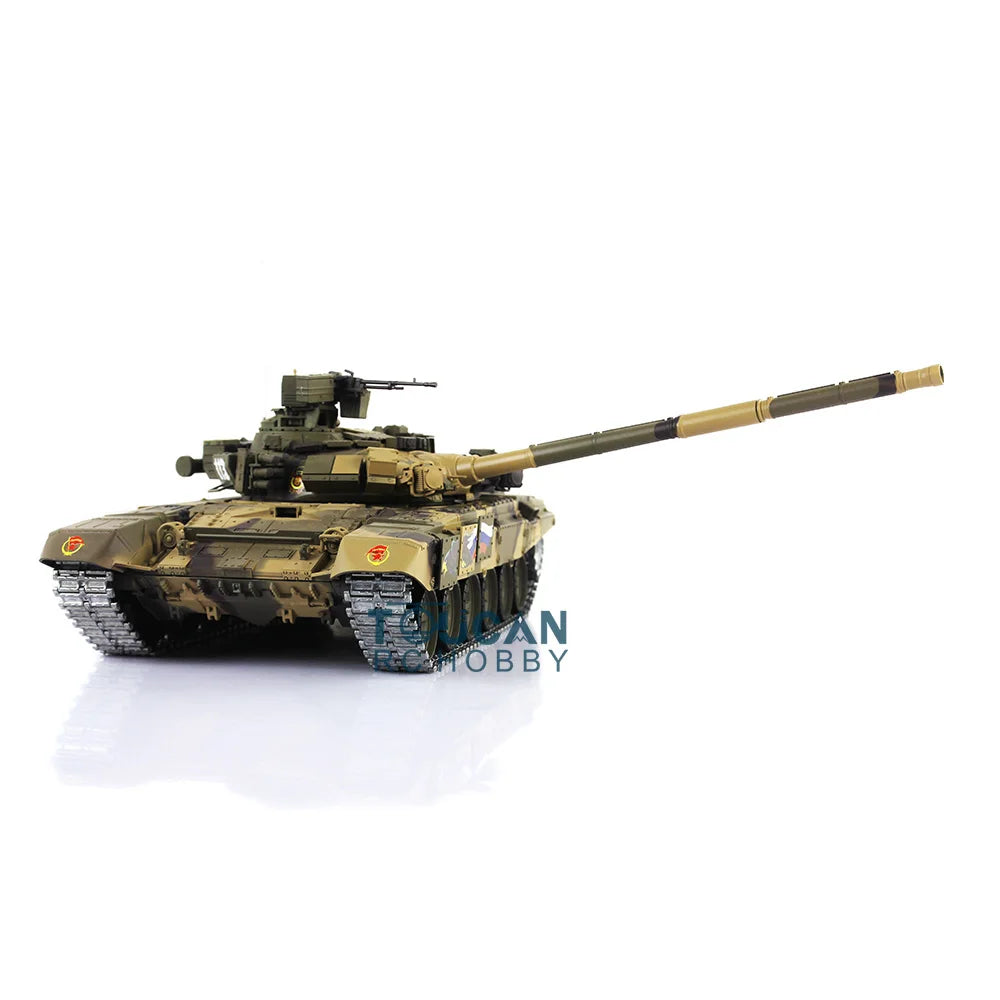 US Stock Boy Toys 2.4G 7.0 1/16 Scale HENG LONG Upgraded Metal Ver Russia T90 RTR Radio Control Tank Cars 3938 TH17846-SMT5