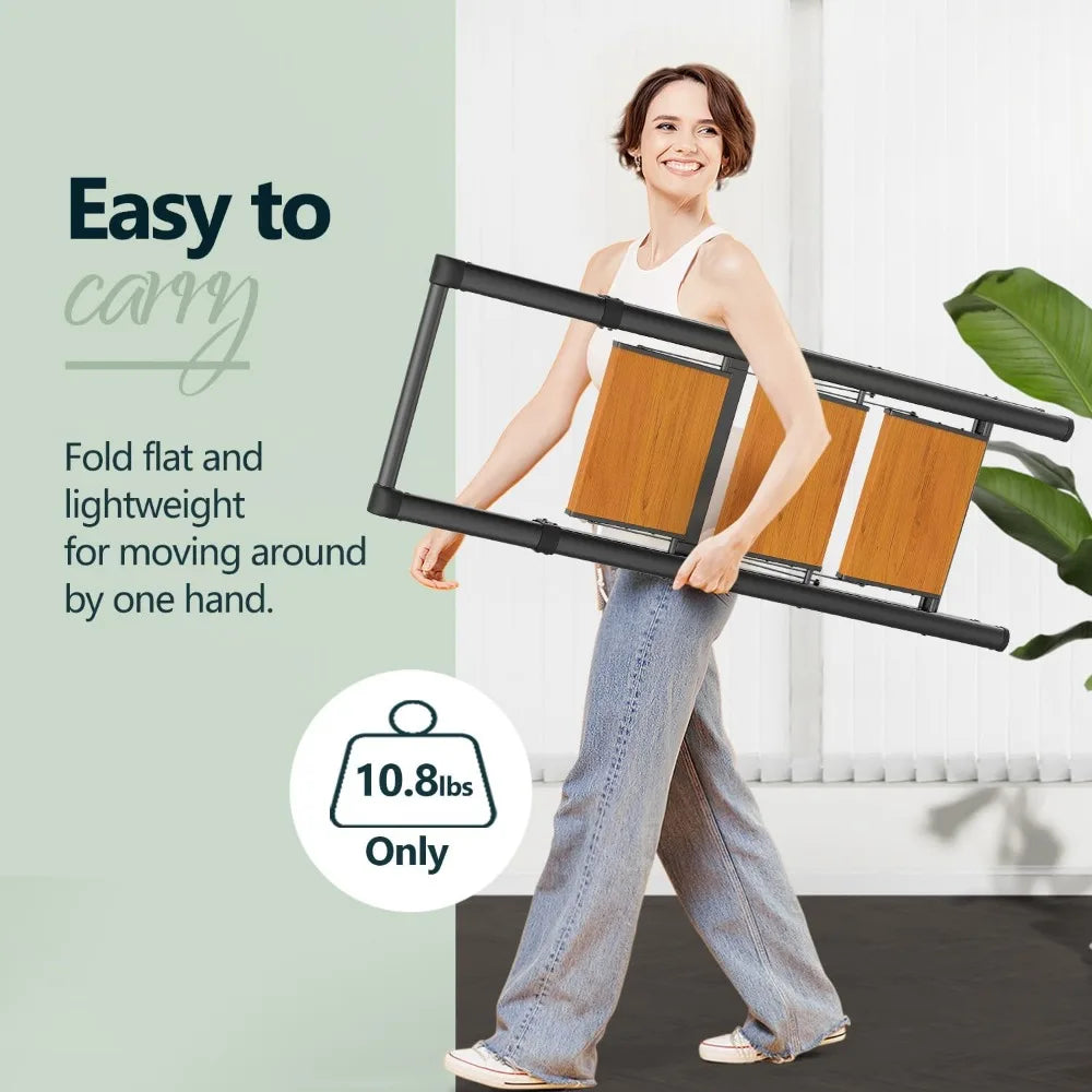 WOA WOA 3 Step Ladder, Ladders for Home, Anti-Slip Pedals, Aluminum Step Stool Foldable, Lightweight to Move, Ease of Storage, R