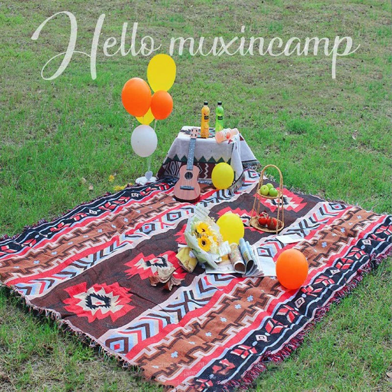 1pc camping blanket, picnic mat, durable, lightweight, waterproof, hand washable, suitable for outdoor use on lawns and tents