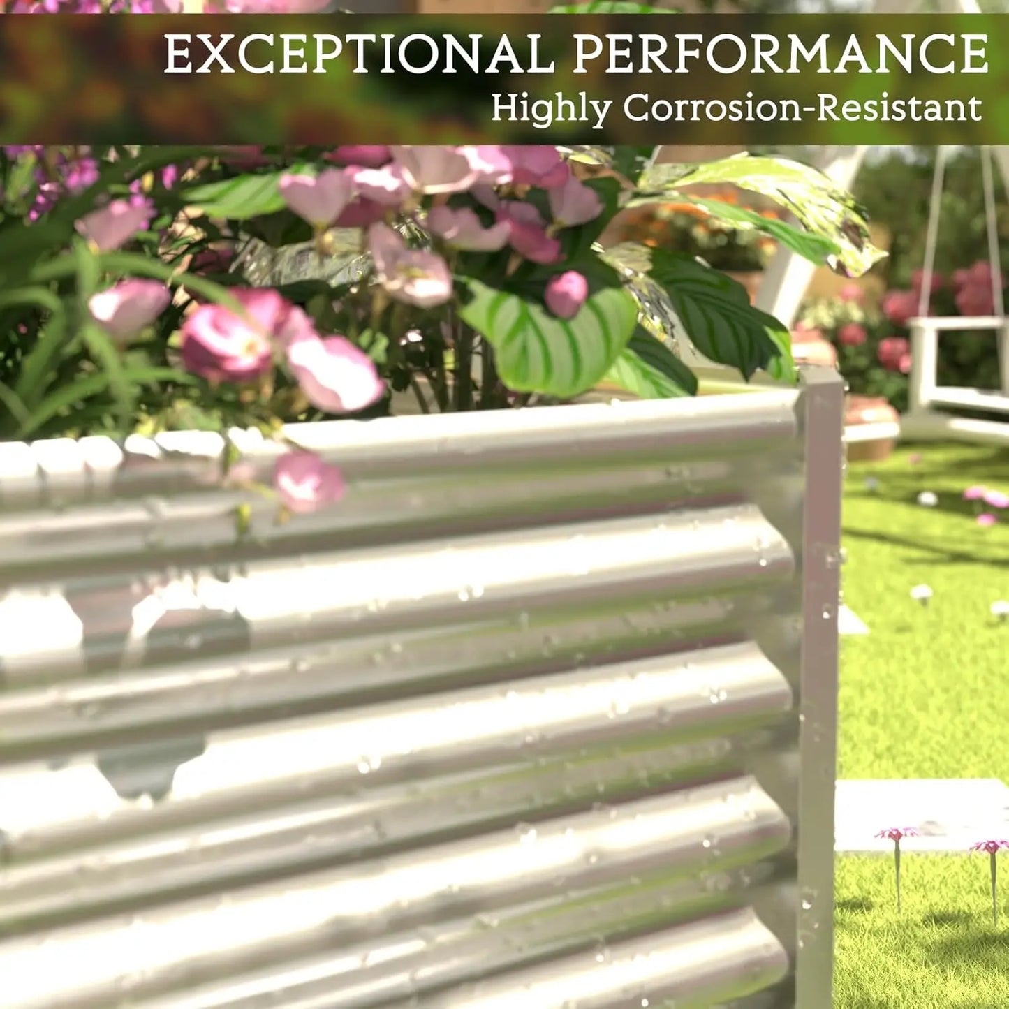 3 Pack 6x3FT Galvanized Raised Garden Bed Outdoor,Metal Garden Bed for Vegetables,Steel Raised Beds for Gardening,Above Ground G