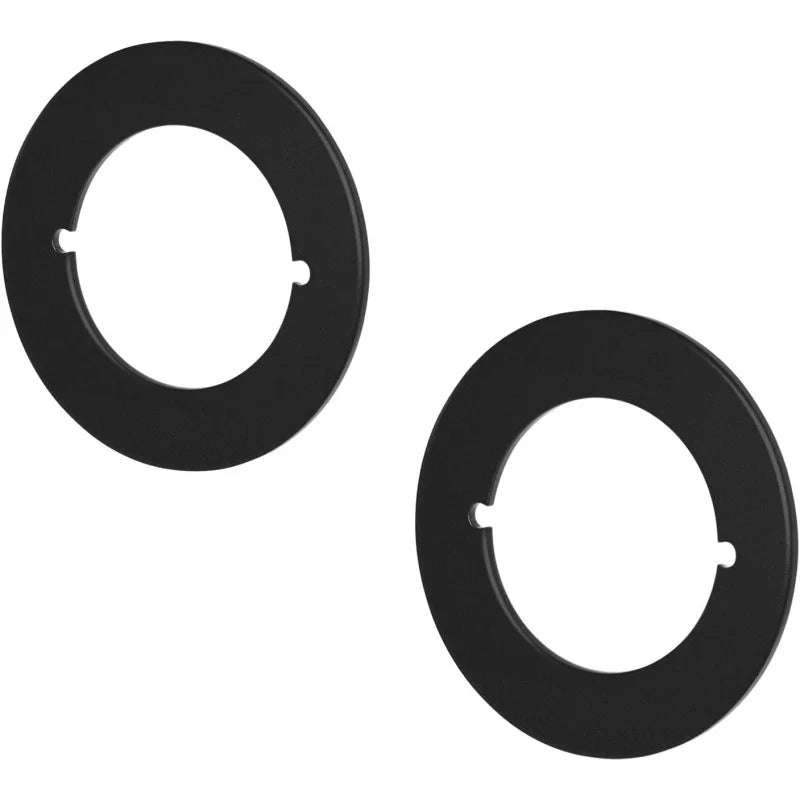 2 Door Knob Plate Cover Matte Black,  Reinforcement,  Deadbolt,  Handle Filler Fixing