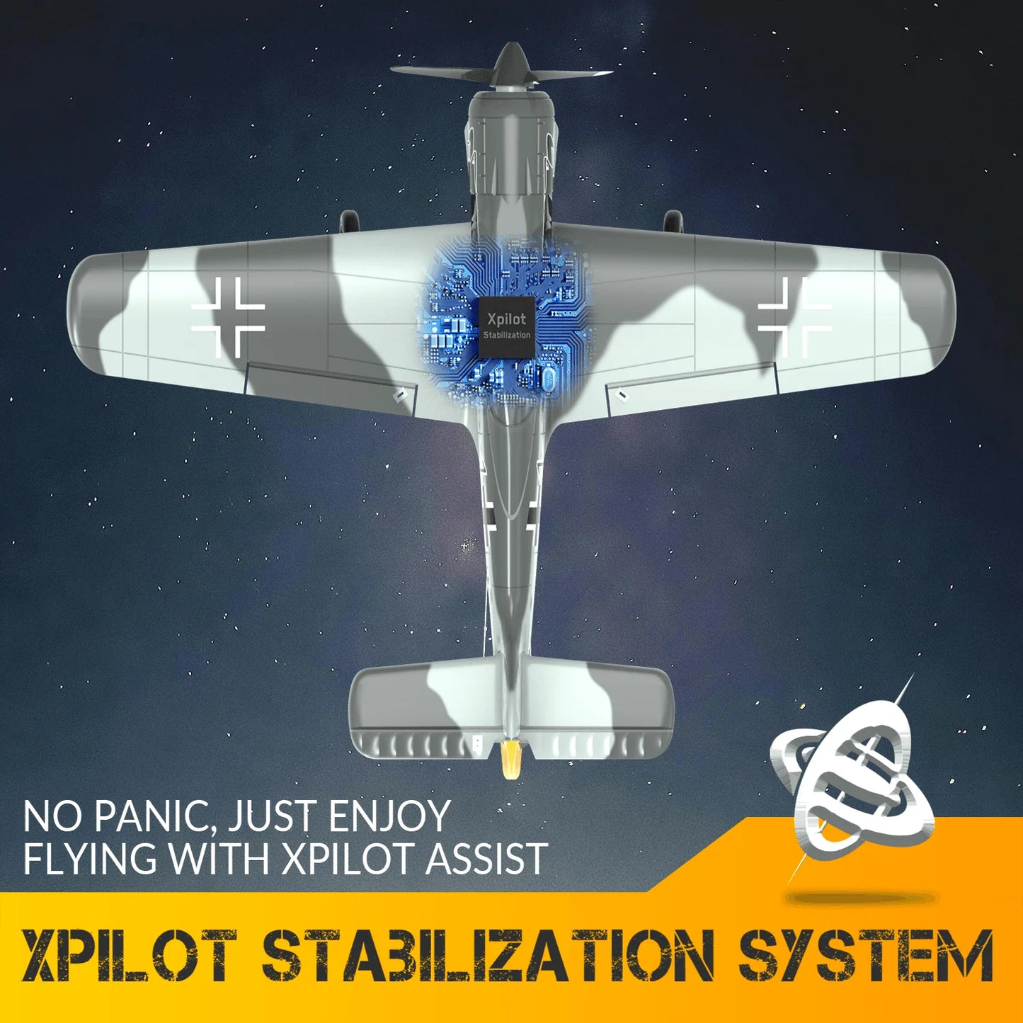 Volantex RC Planes for Adults,4-CH FW190 Fighter RC Airplane,One-Key Aerobatic, Stable and Safe,Suitable for Outdoor Activity