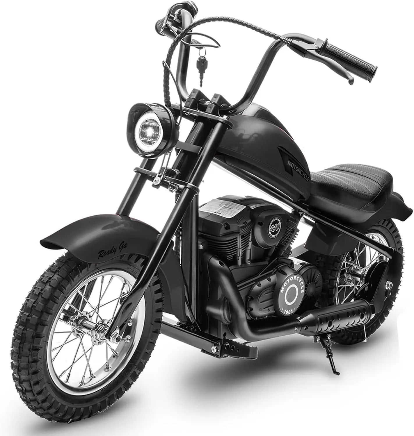Electric Motorcycle for Kids, 24V 250W Kids Electric Dirt Bike, Two Speed Max Up to 14MPH & 60 Minutes Continuous, w/LED Light,