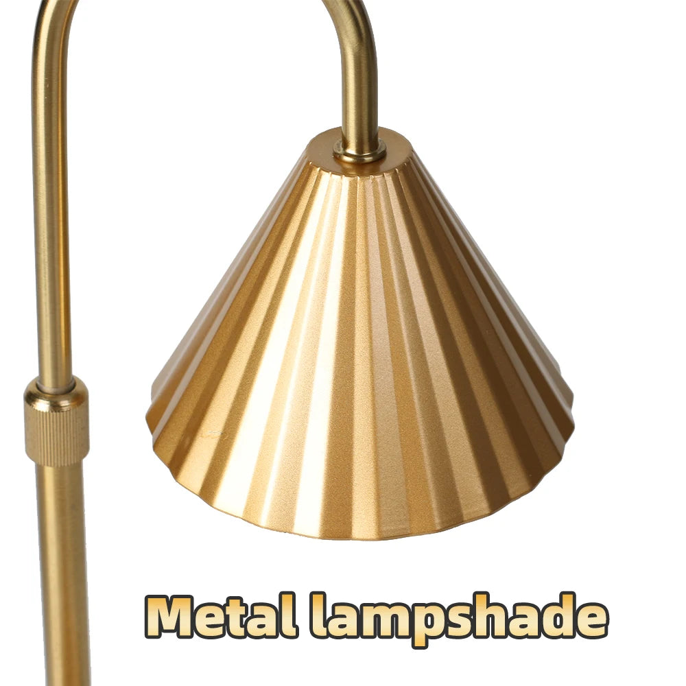Candle Warmer Table Lamp Aromatherapy Candlestick Night Light Bedroom Bedside Desk Lamp Study Office Home Retro Melting Wax Lamp