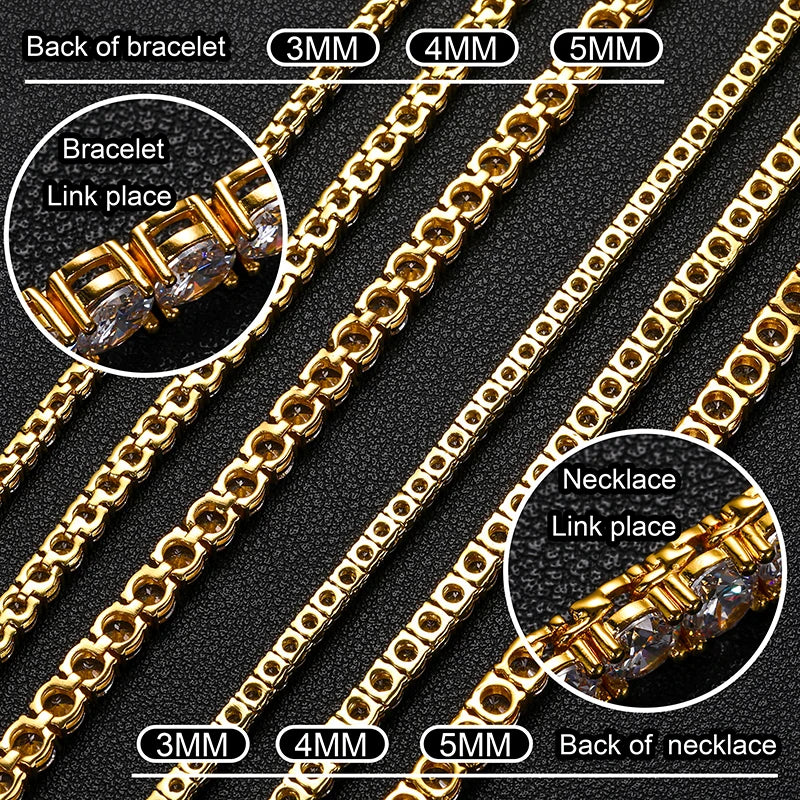 ICEOUTBOX D VVS1 Moissanite Tennis Bracelet Original s925 Sterling Silver Plated 18k White Gold with GRA Bracelets for Women Man