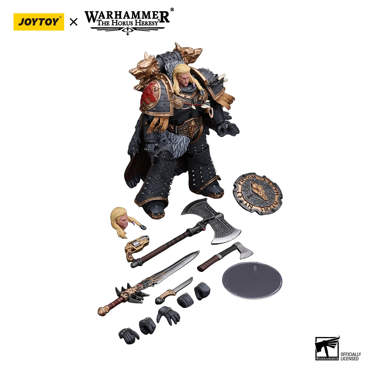 JOYTOY Warhammer The Horus Heresy 1/18 Action Figure Space Wolves Leman Russ Primarch of the VIth Legion Anime figure Toys Model