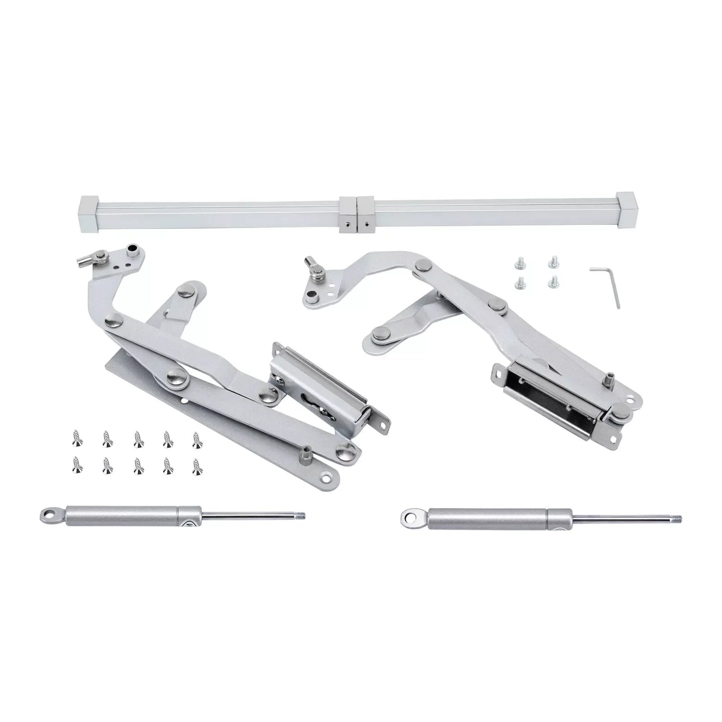 2 pcs Cabinet Door Hinges Folding Lift Up Top Vertical Swing Furniture Hardware pneumatic arm hinge