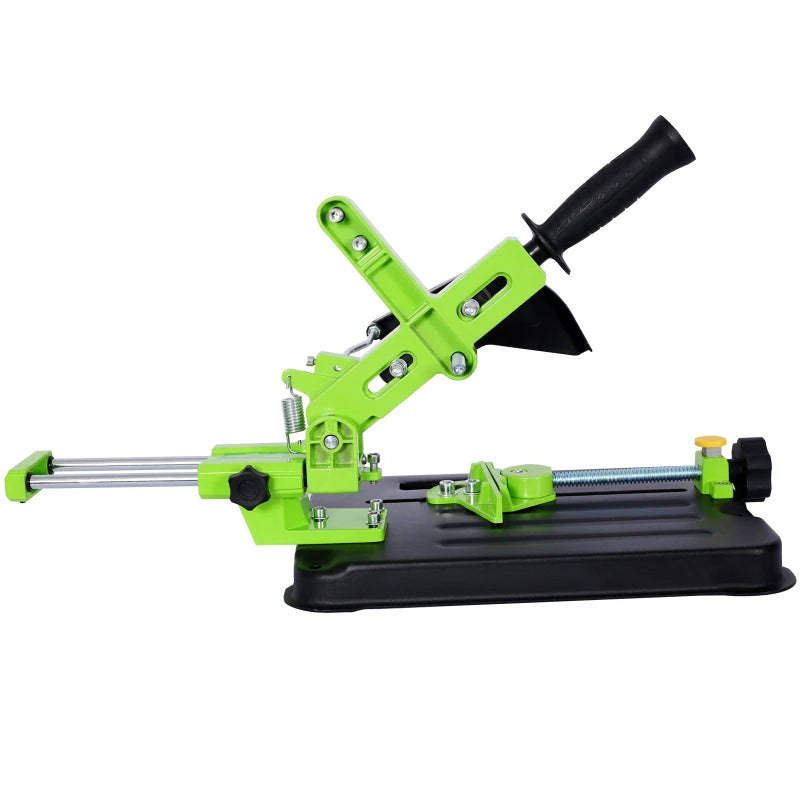 Universal Angle Grinder Stand,Grinder HOlder Sliding Handle bracket,Upgraded Cast Iron Base ,Cutting Angle Adjustable for 100 an