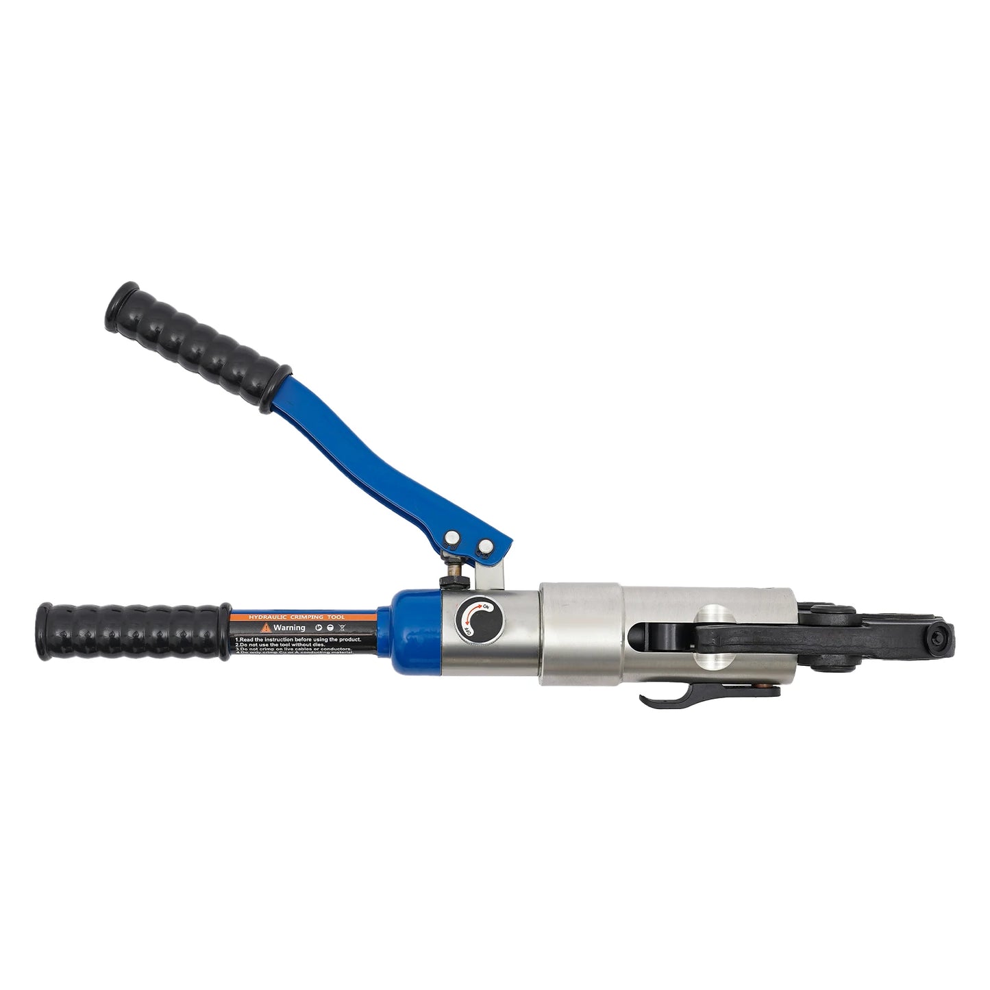 Blue Hydraulic PEX Pipe Crimper Tool Kit | 1/2", 3/4", 1" Dies, Ergonomic Grip, Steel-Aluminum Construction