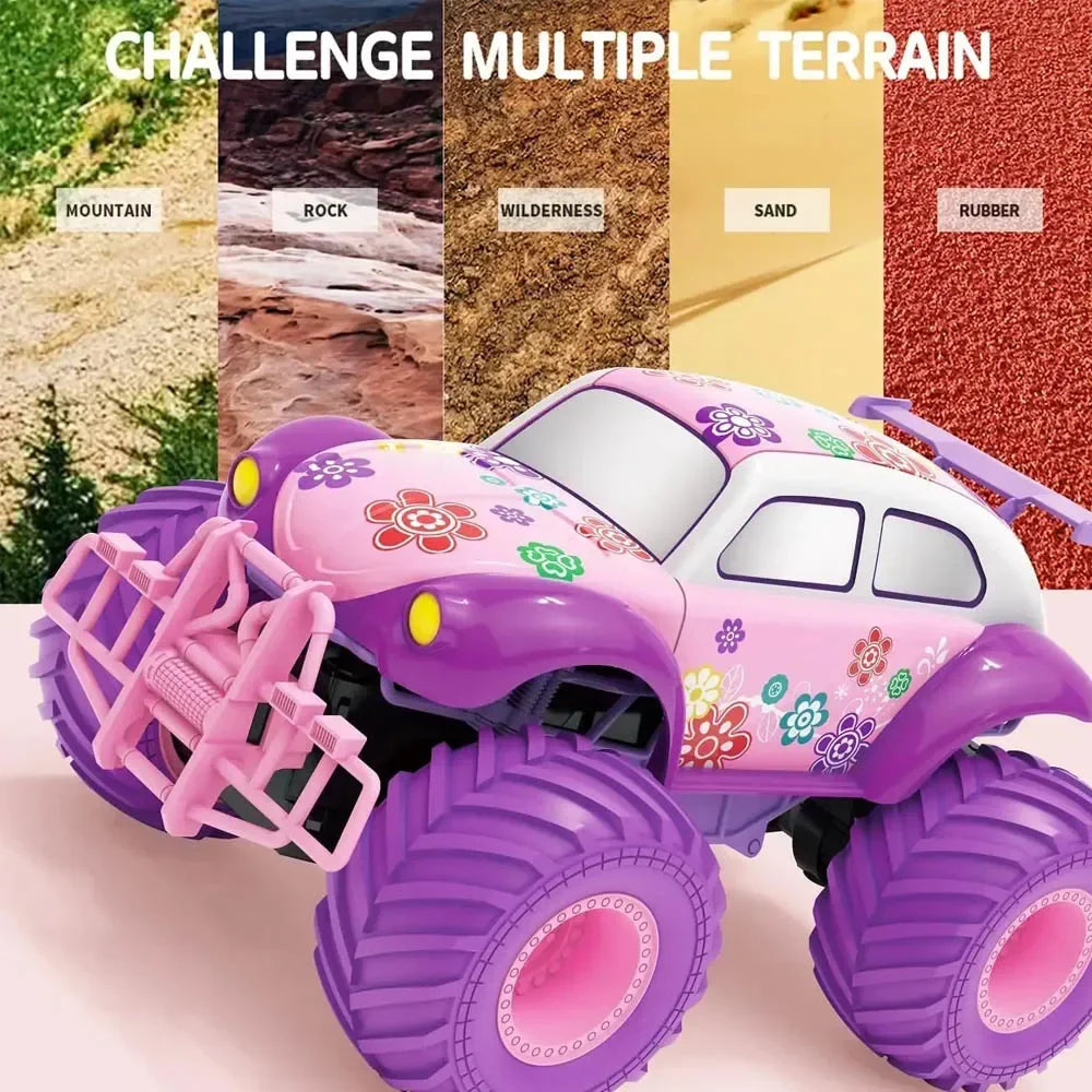 RC Car Off-road High Speed Climbing Vehicle 4WD 2.4G Remote Control Cars Cute Electric Model Girl Xmas Gifts Kids Toys for Boys