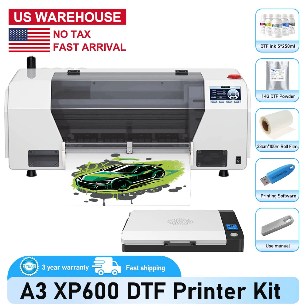 A3 DTF Printer/A3 XP600 DTF Printer/A4 L805 DTF Printer Printing Machine For T-shirt For Metal Wooden Direct Transfer Printer
