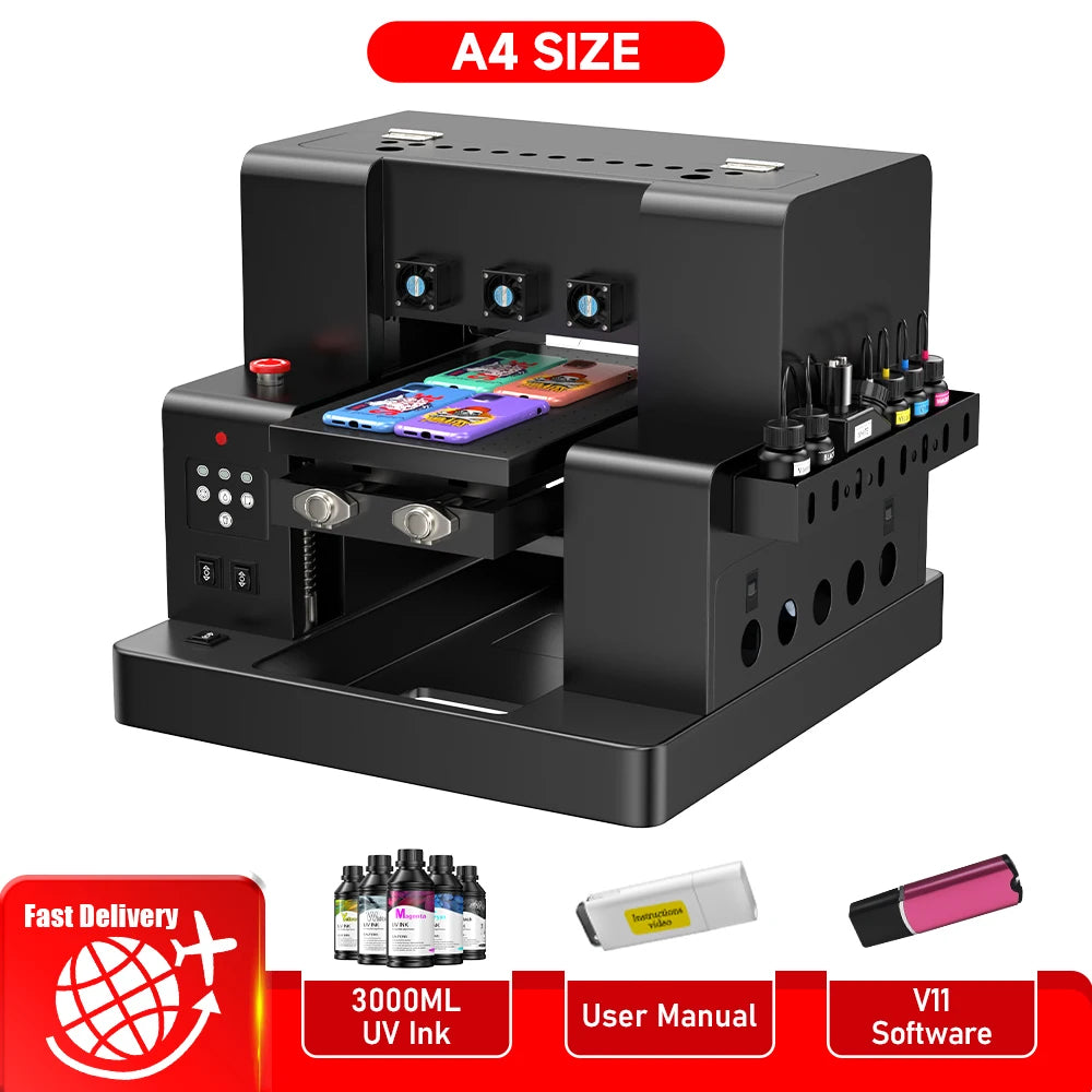 US EU Stock DTF Printer A3 A4 For Epson XP600 L805 DTF Printer uv dtf printer A3 Directly To Film t shirt Printing Machine
