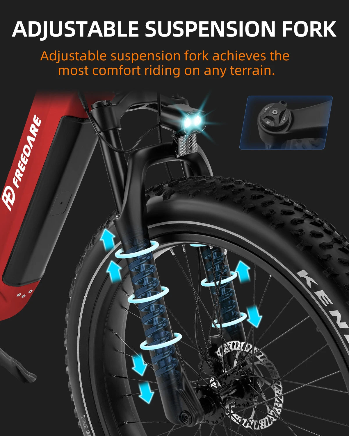 Smart Electric Mountain bike 48V 1000W (Peak W) Motor e dirt bike 26"*4.0" Ebike Adult motor Electric Bicycle with Basket
