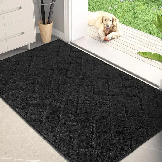 Dirt Trapper Door Mat 34 X 59 Non Slip Machine Washable Entry Rug Shoe Scraper Dog Doormat Super Absorbent Welcome