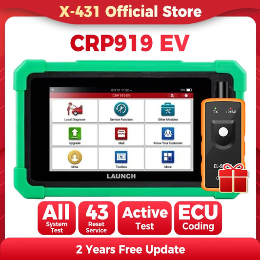 OW LAUNCH CRP919 EV New Energy Vehicle Diagnostic Tool Electric Cars Scanner Diagnosis Automotive Scan 2 Years Free Update