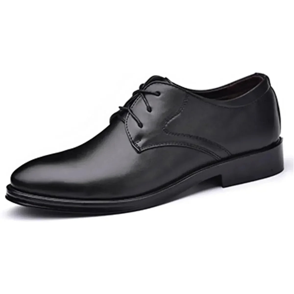Mens Classic Matte Leather Oxfords Lace Up Dress Shoes