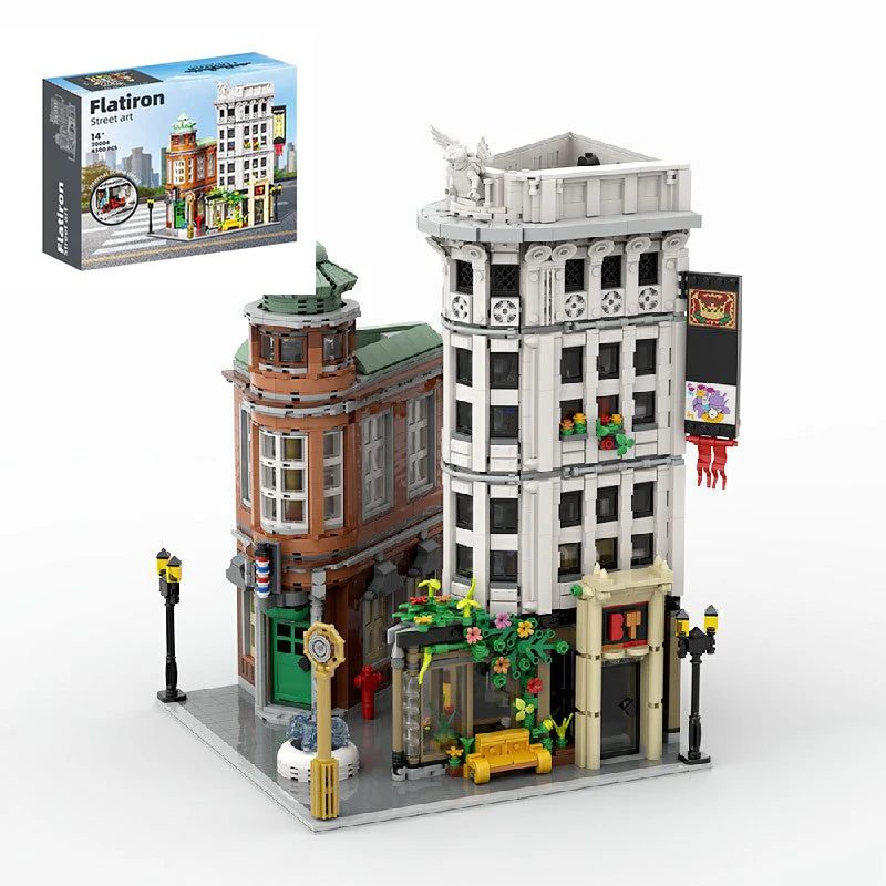 4500PCS MOC New York Flatiron Building House Modular Building Blocks Set City Skyscraper Architecture Model 12 Figure Kids Toys