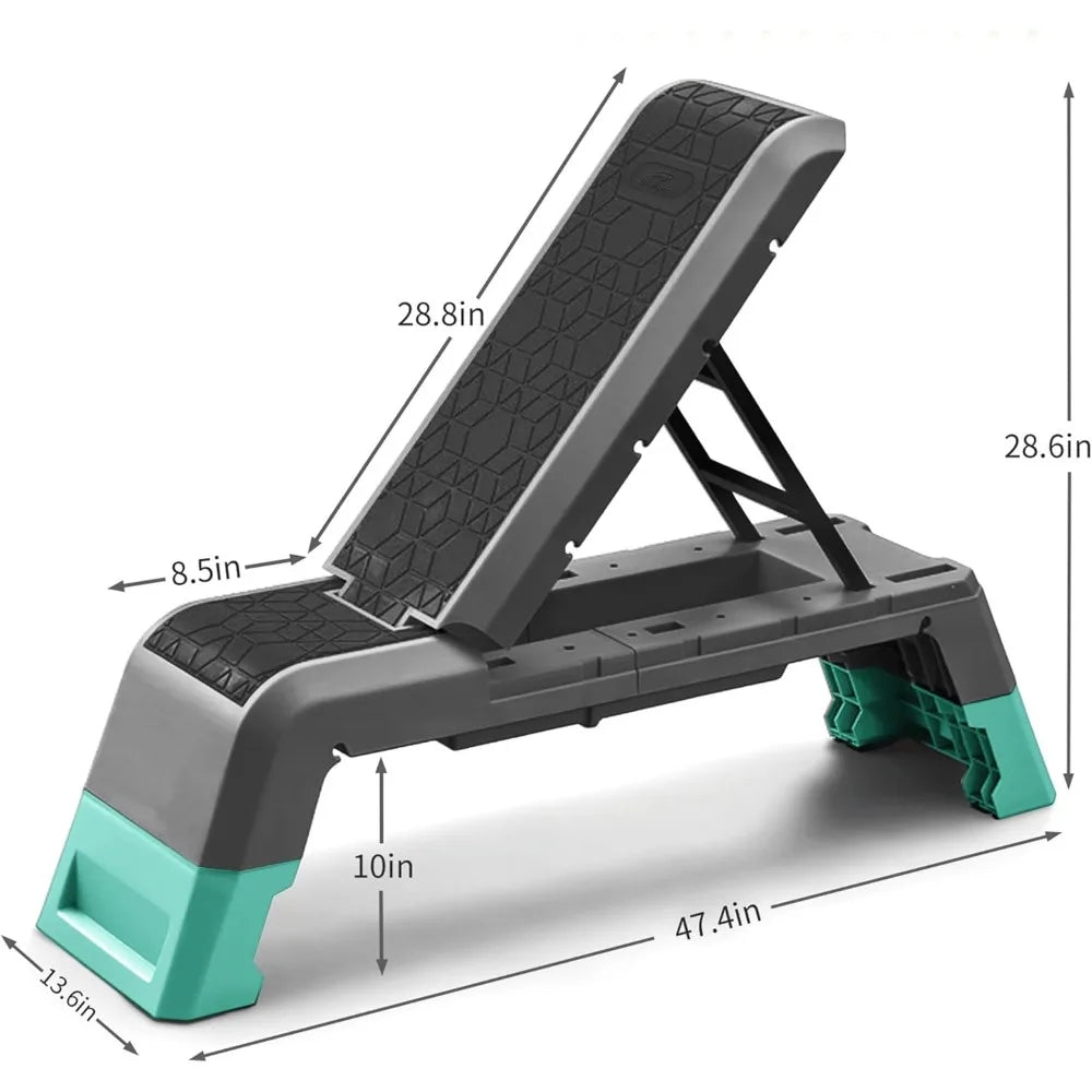 Multifunctional Aerobic Deck with Cord Workout Platform Adjustable Dumbbell Bench Weight Bench Professional Fitness Equipment f