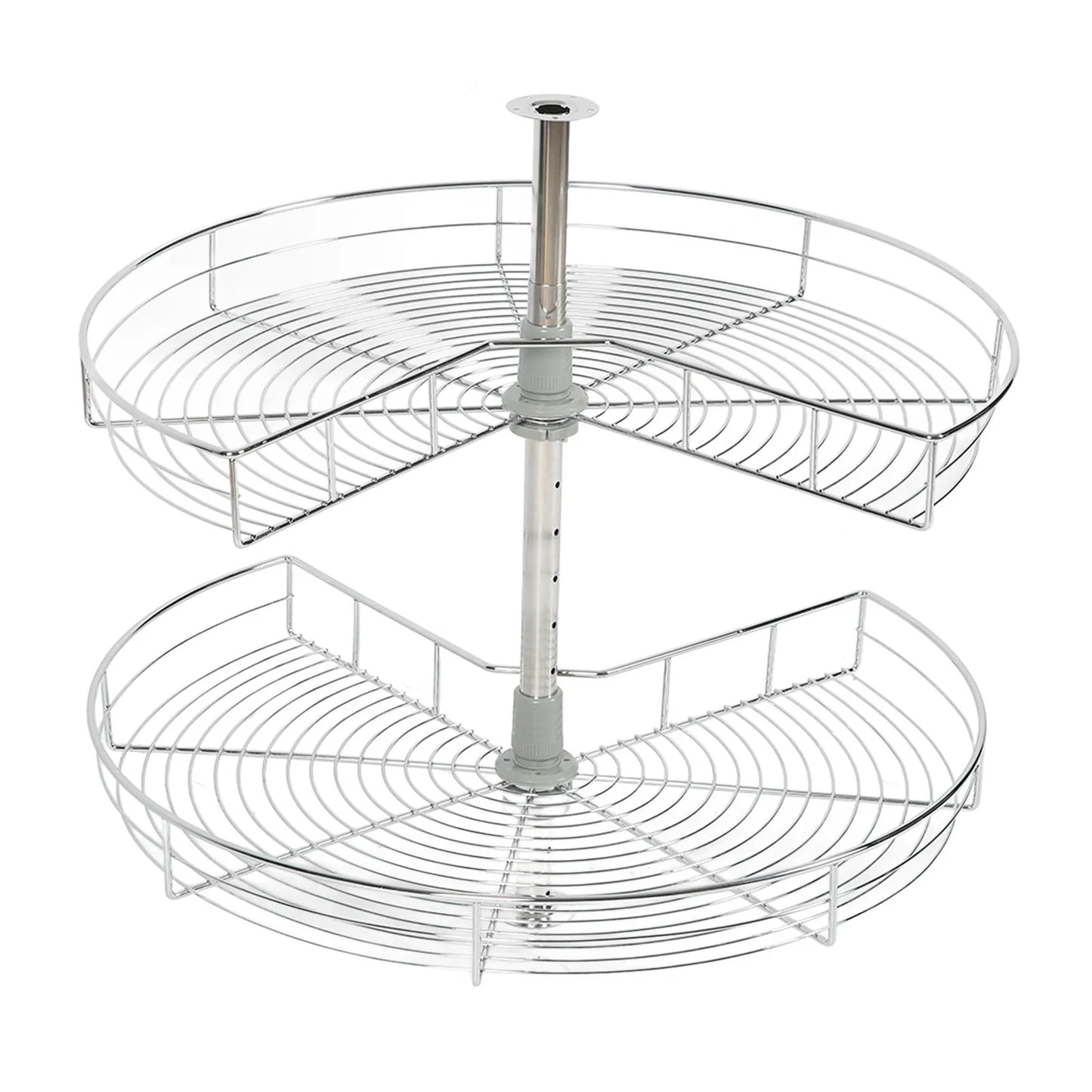 Basket Organizer Rotating Corner Shelf Kidney Shaped 270 Degree Storage Holder Basket for Home Kitchen Corner Organazer Basket