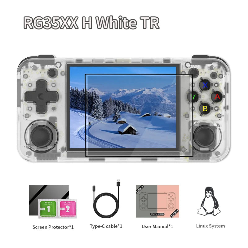 ANBERNIC RG35XX H Handheld Game Console Linux 64bit Retro Video Gaming Players 5K Classic Games Support HD Output WIFI Bluetooth