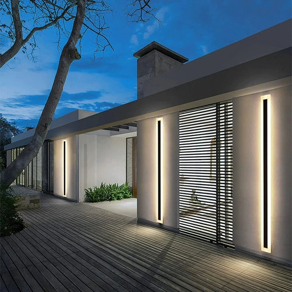 Long Wall Lamp Modern LED Waterproof IP65 Outdoor Wall Mount Lighting Fixture Garden Porch Sconce Lantern Sconces Luminaire